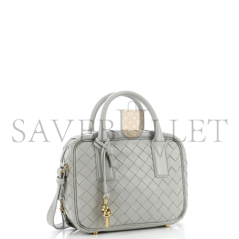 BOTTEGA VENETA GETAWAY BAG INTRECCIATO LEATHER SMALL 776736 (23.5*17.9*9cm)